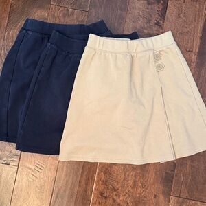 Cat & Jack girls cotton skorts, set of 3, size L (10/12)